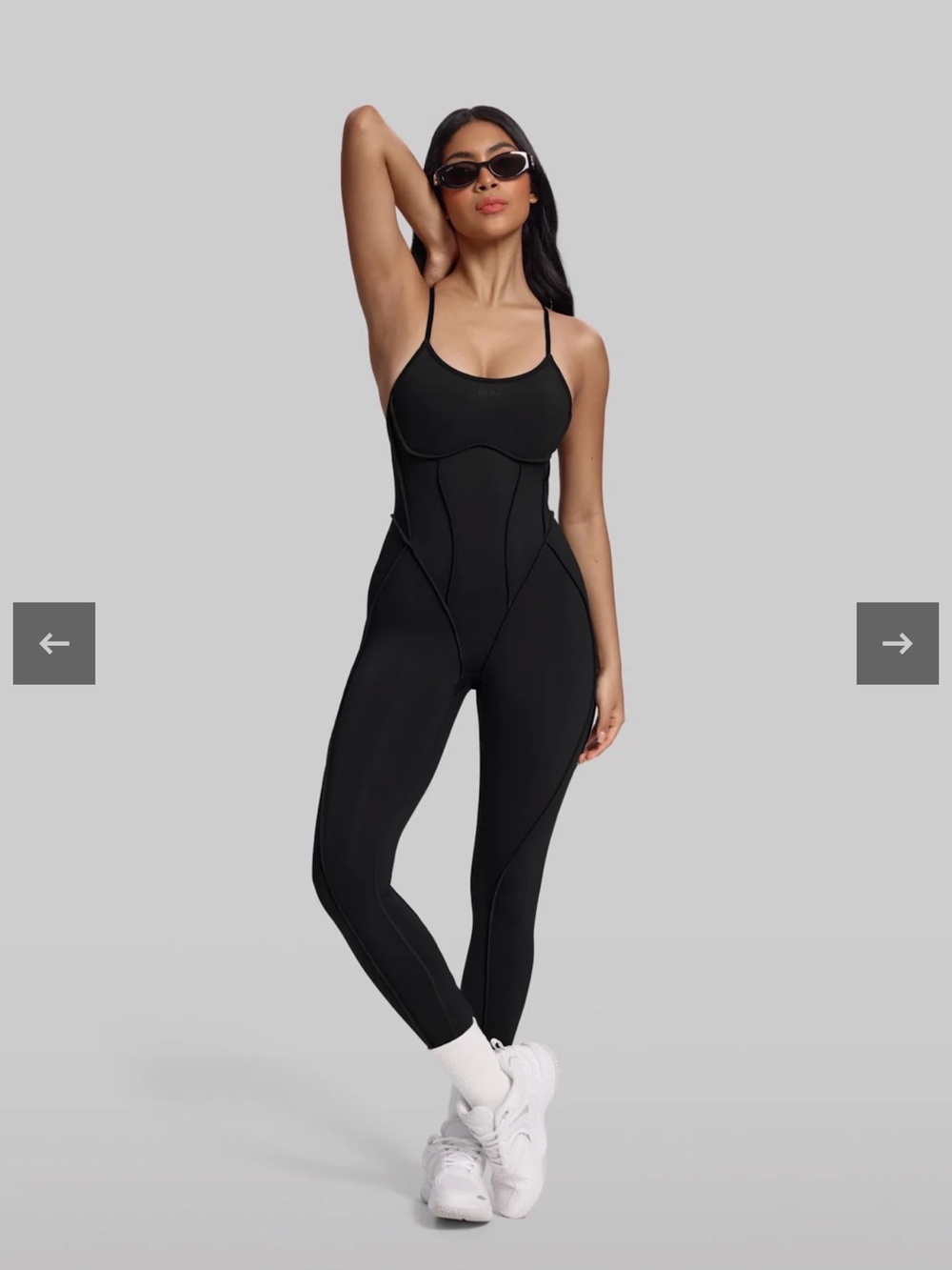 Better Me - Catsuit- Slim-Fit Black Sculpting Jumpsuit - Size Small - NWOT